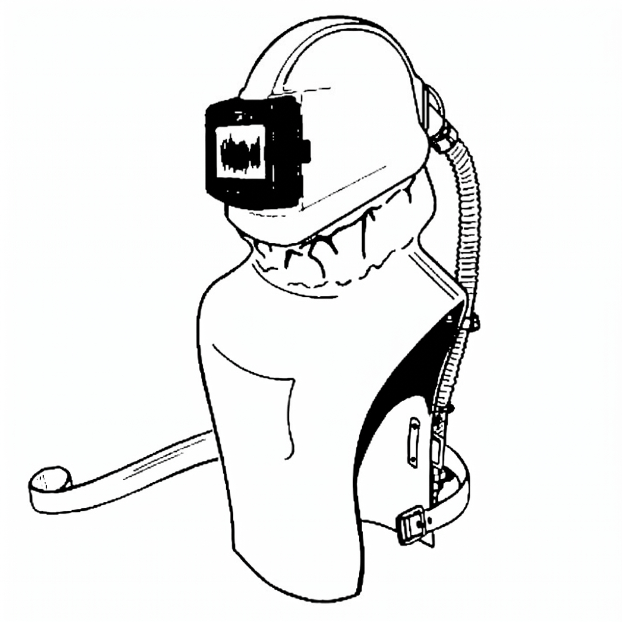 Faltenschlauch für Commander/ZGH Helm