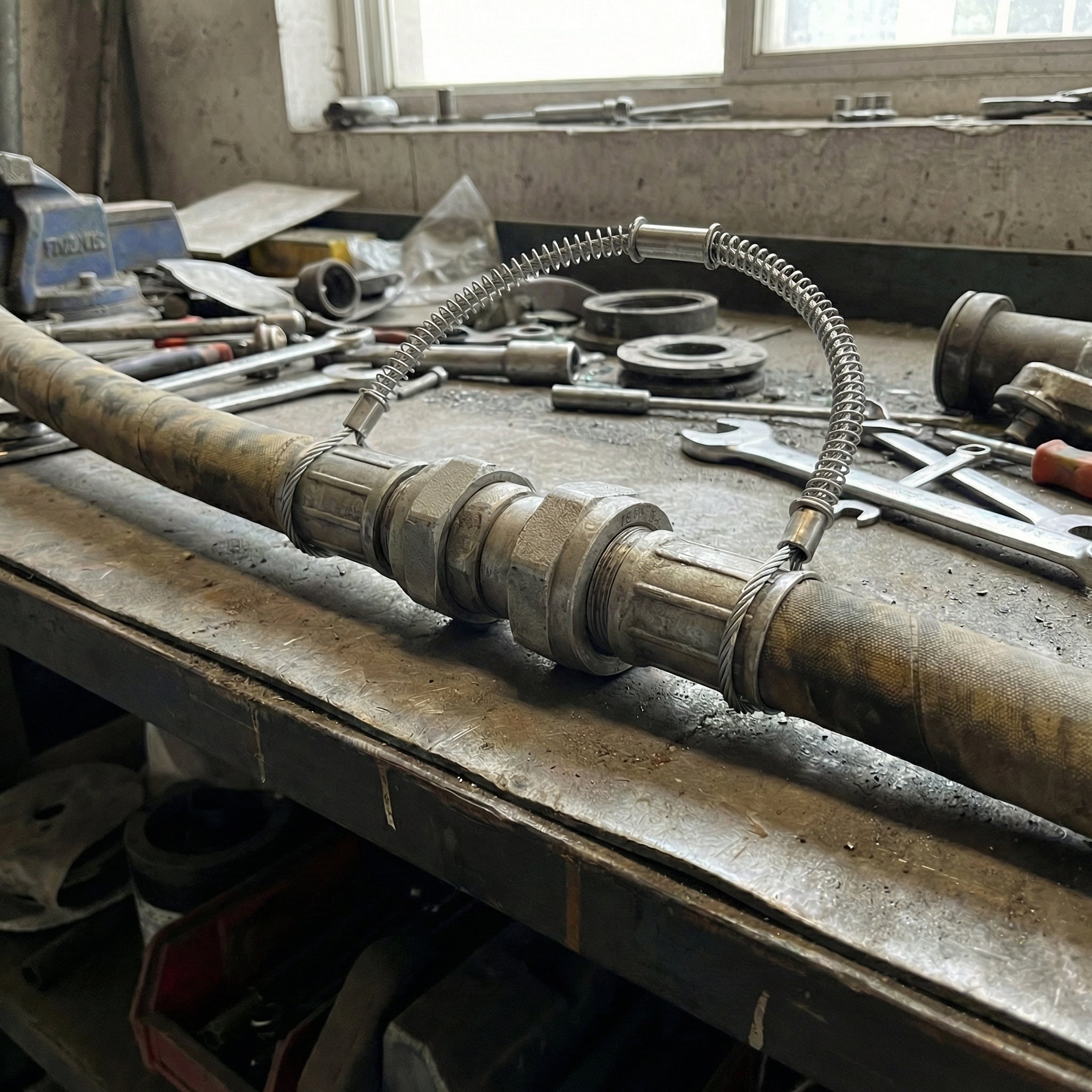Schlauchsicherungsseil Stahl verzinkt (Länge: 514 mm)