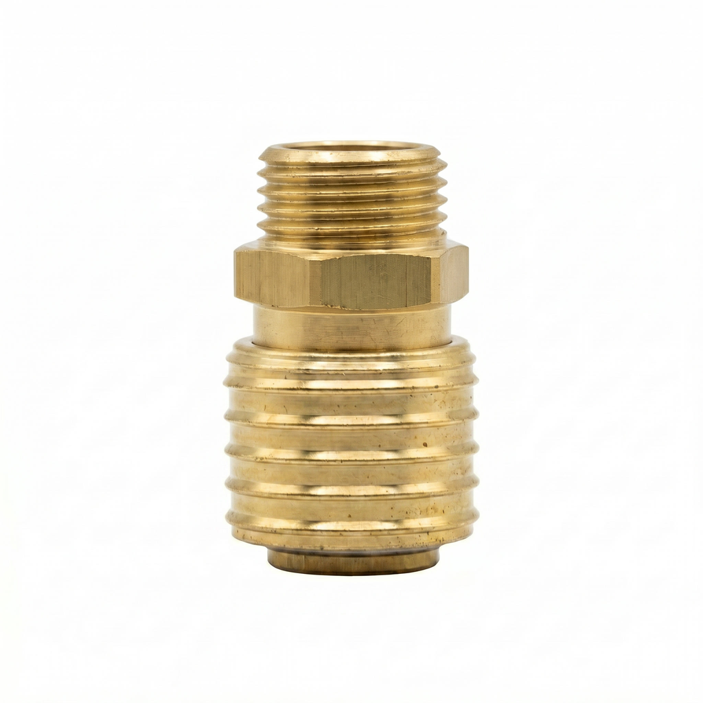 Messing Schnellverschlusskupplung G 1/2" AG (NW7,2)