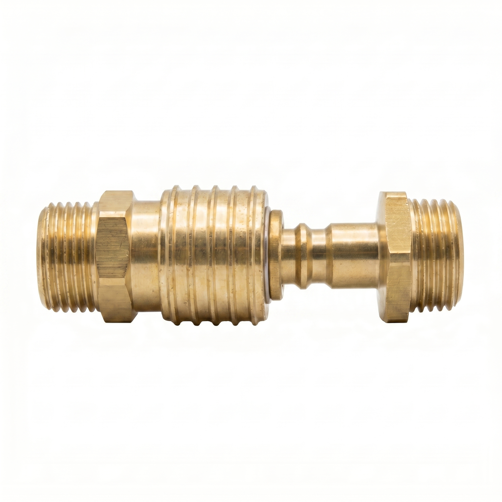 Messing Schnellverschlusskupplung G 1/2" AG (NW7,2)