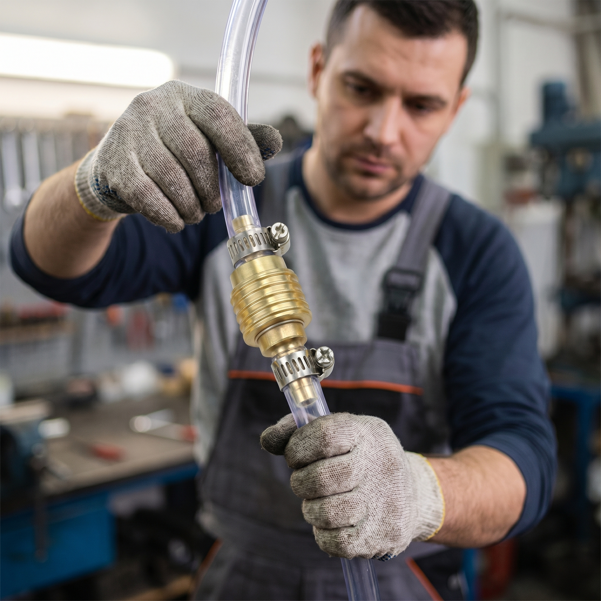 Messing Schnellverschlusskupplung Tülle LW9 (NW7,2)