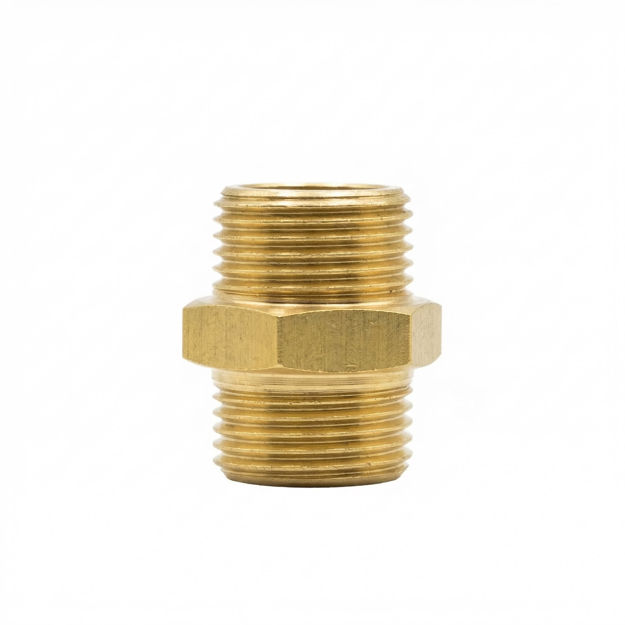Messing Doppelnippel G 3/8" x G 3/8" AG 5er Pack