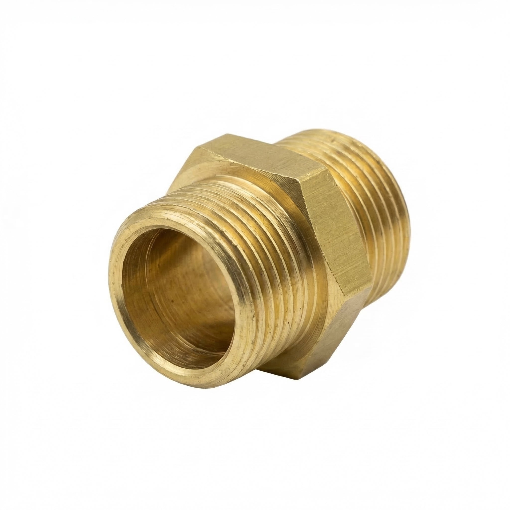 Messing Doppelnippel G 3/8" x G 3/8" AG 5er Pack