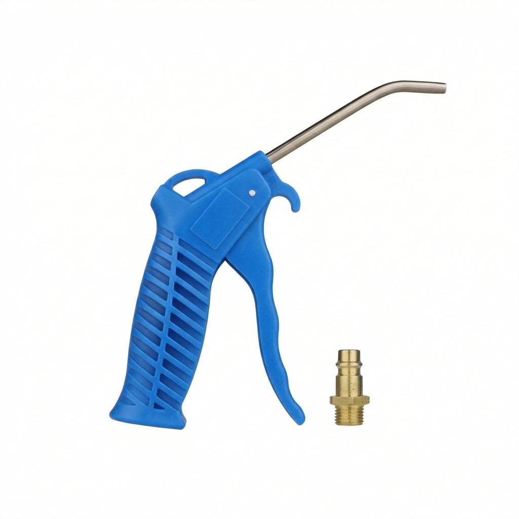 Druckluft Blaspistole 100 mm – verchromtes Stahlrohr, 1/4" Anschluss, NW7,2