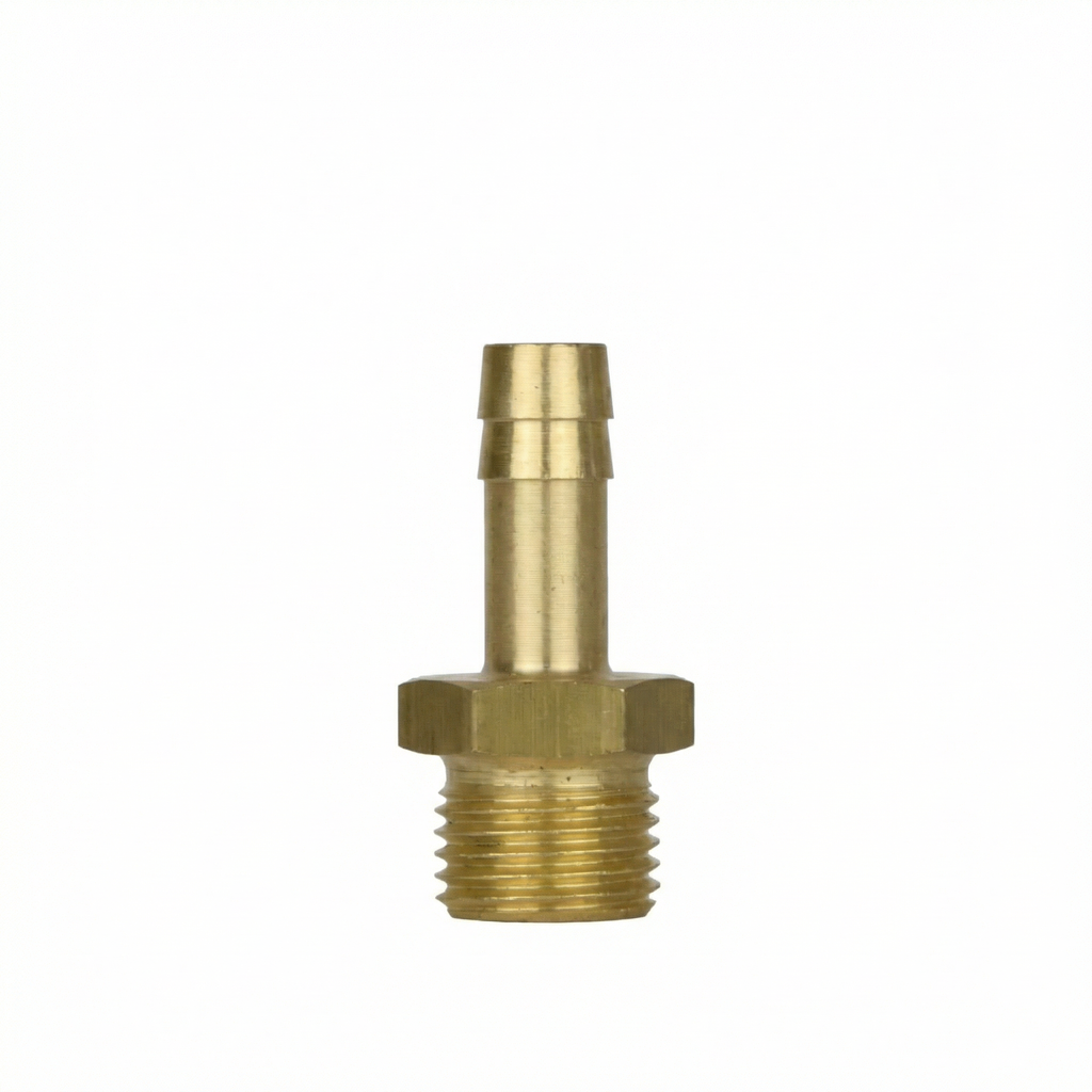 Messing Verschraubungsstück G 3/8" AG für Schlauch LW 9mm