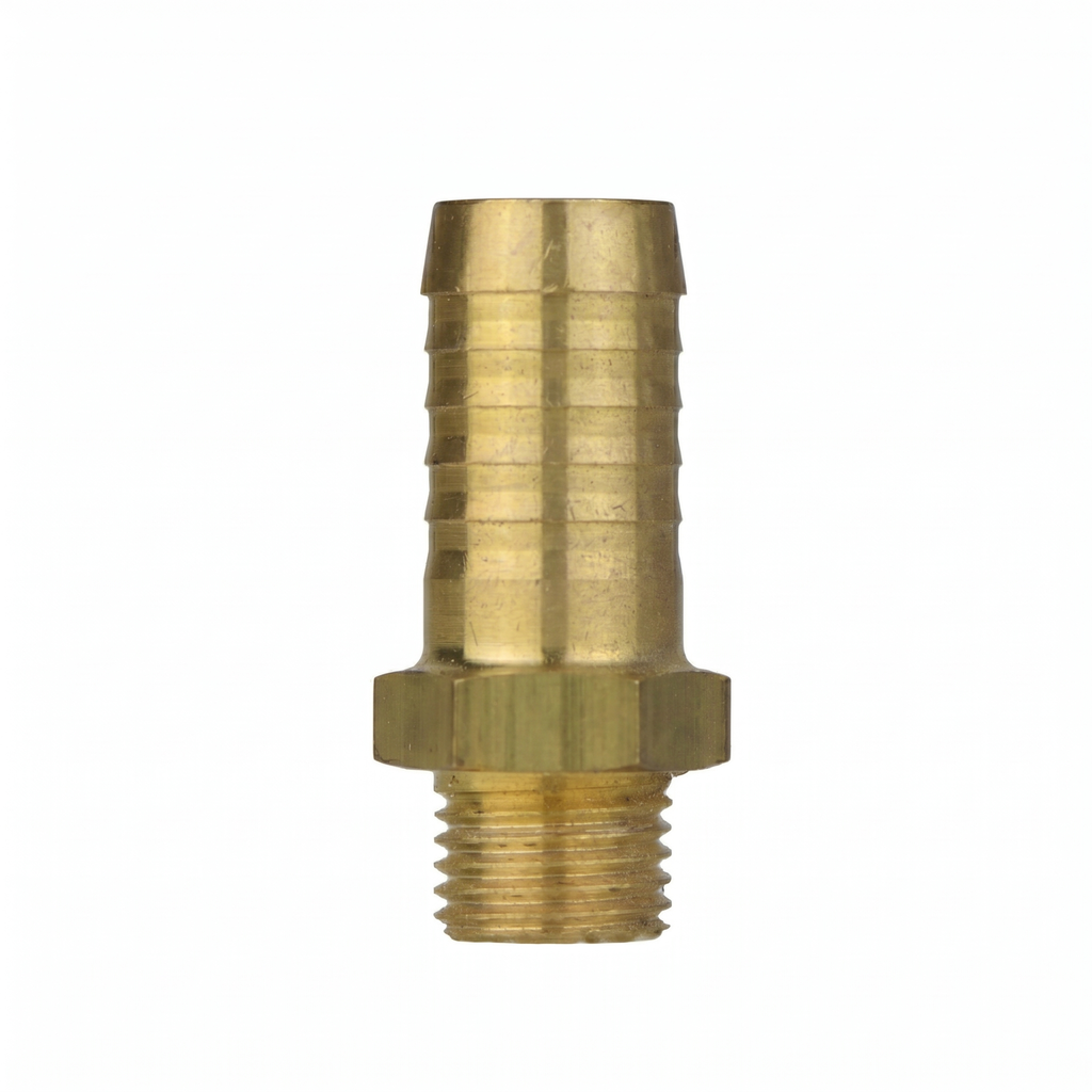 Messing Verschraubungsstück G 3/8" AG für Schlauch LW 13mm