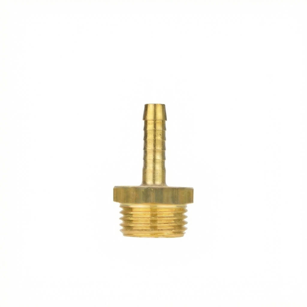 Messing Verschraubungsstück G 1/2" AG für Schlauch LW 6mm
