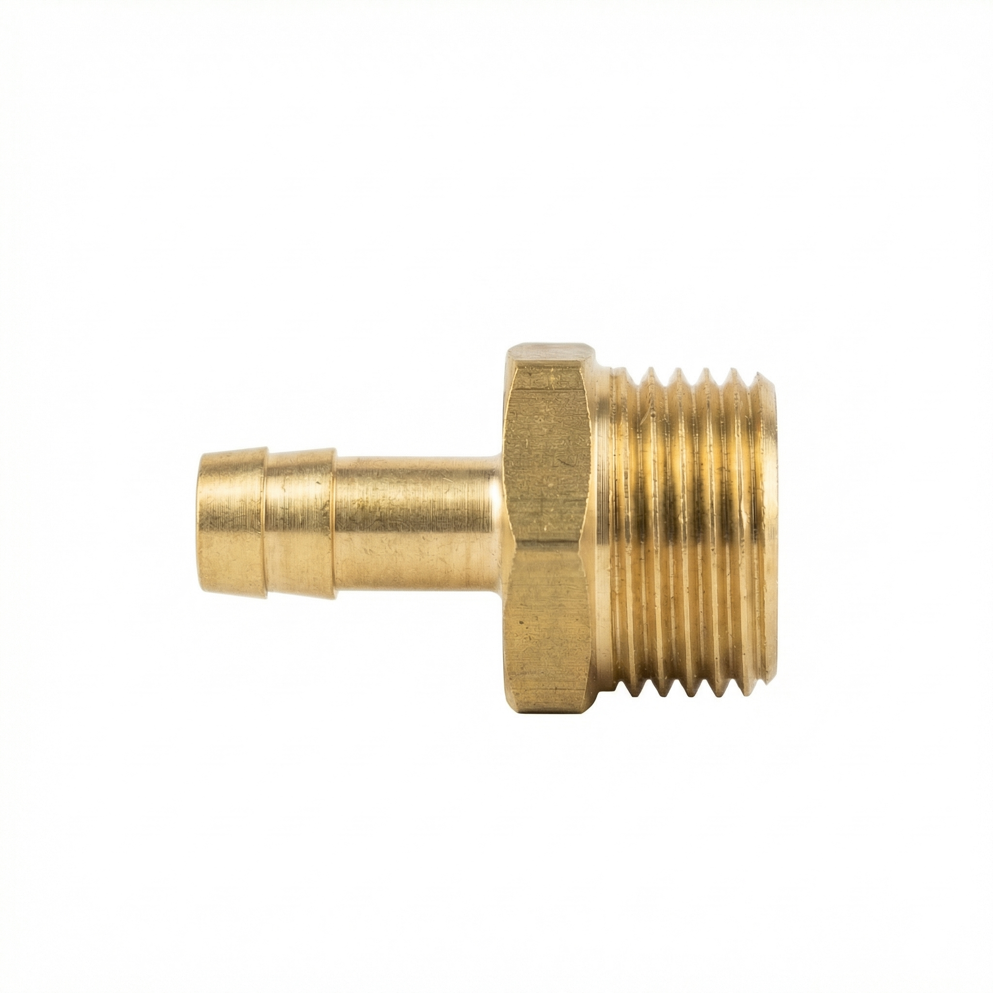 Messing Verschraubungsstück G 1/2" AG für Schlauch LW 9mm