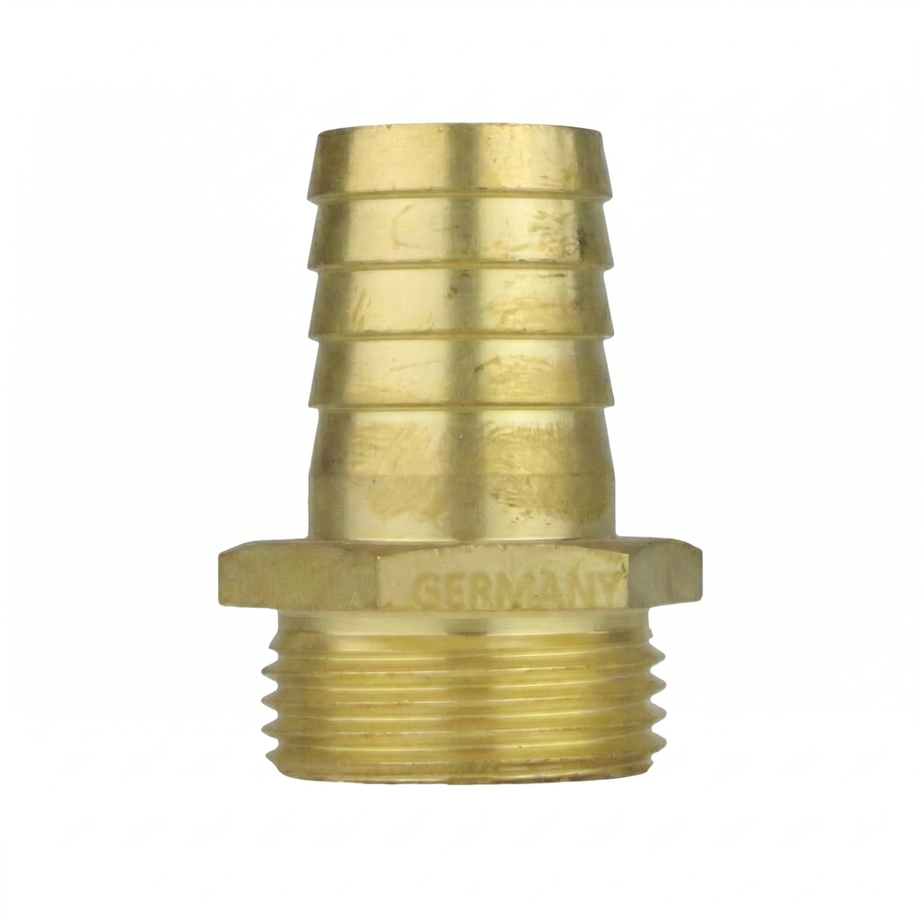 Messing Verschraubungsstück G 1" AG für Schlauch LW 25mm