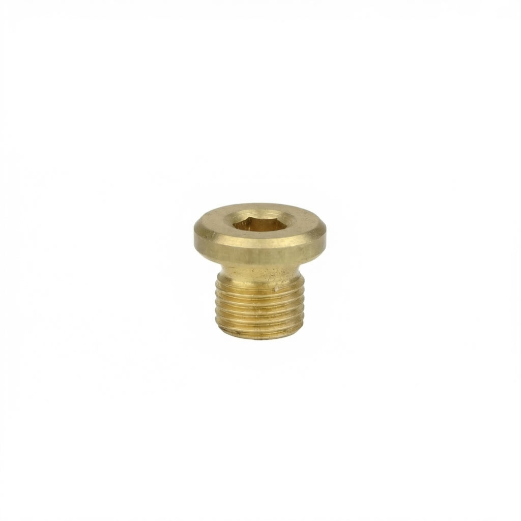 Messing Verschlussschraube 1/8" AG – Innensechskant Stopfen für Druckluft & Pneumatik