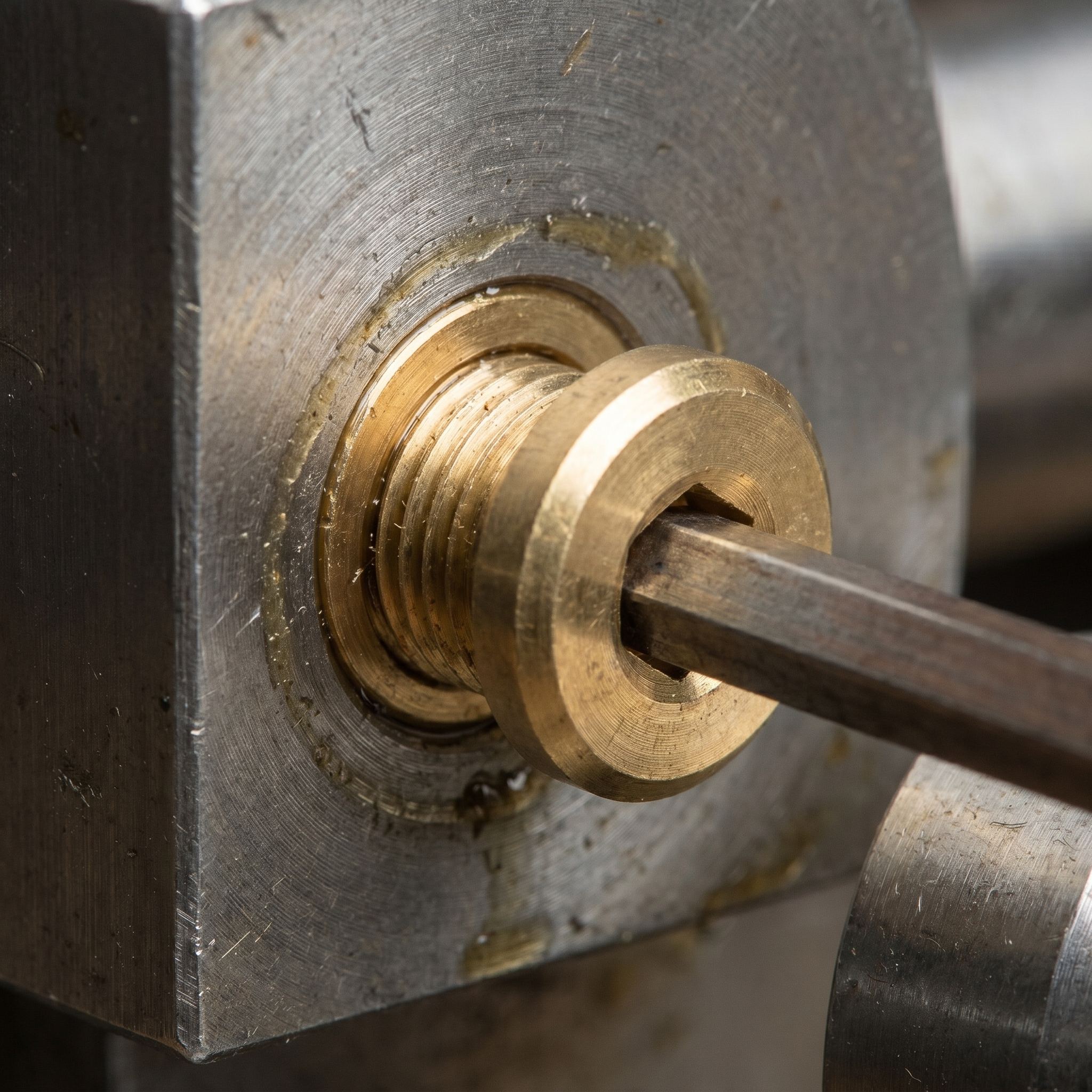 Messing Verschlussschraube 3/8" AG – Innensechskant Stopfen für Druckluft & Pneumatik