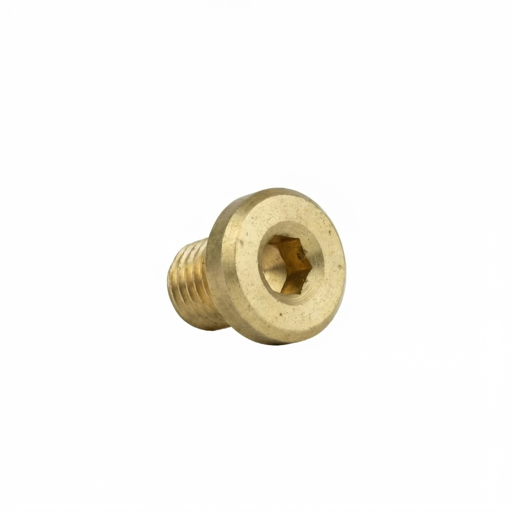Messing Verschlussschraube 1/8" AG – Innensechskant Stopfen für Druckluft & Pneumatik