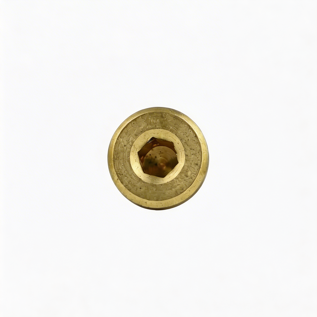 Messing Verschlussschraube 1/8" AG – Innensechskant Stopfen für Druckluft & Pneumatik