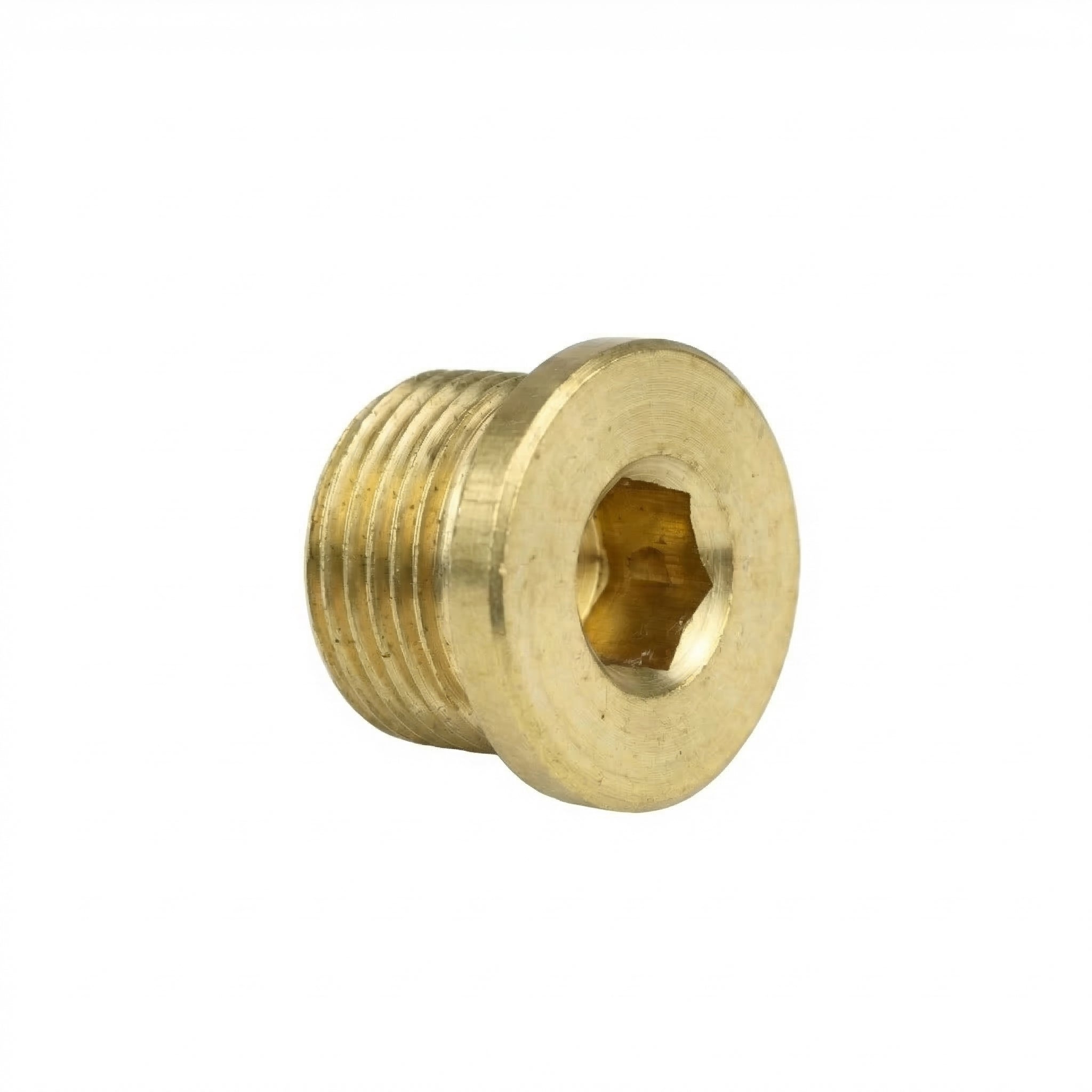 Messing Verschlussschraube 1/4" AG – Innensechskant Stopfen für Druckluft & Pneumatik