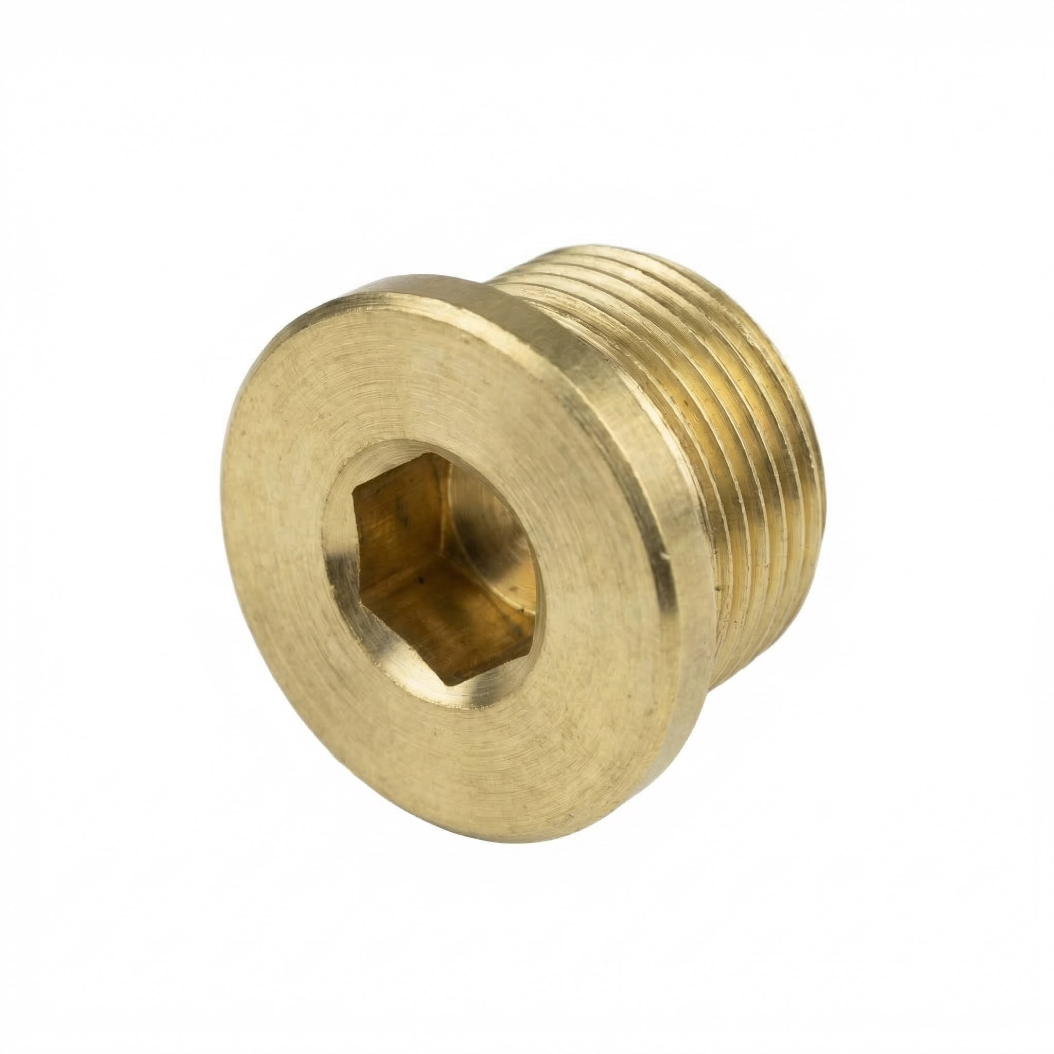 Messing Verschlussschraube 1/4" AG – Innensechskant Stopfen für Druckluft & Pneumatik