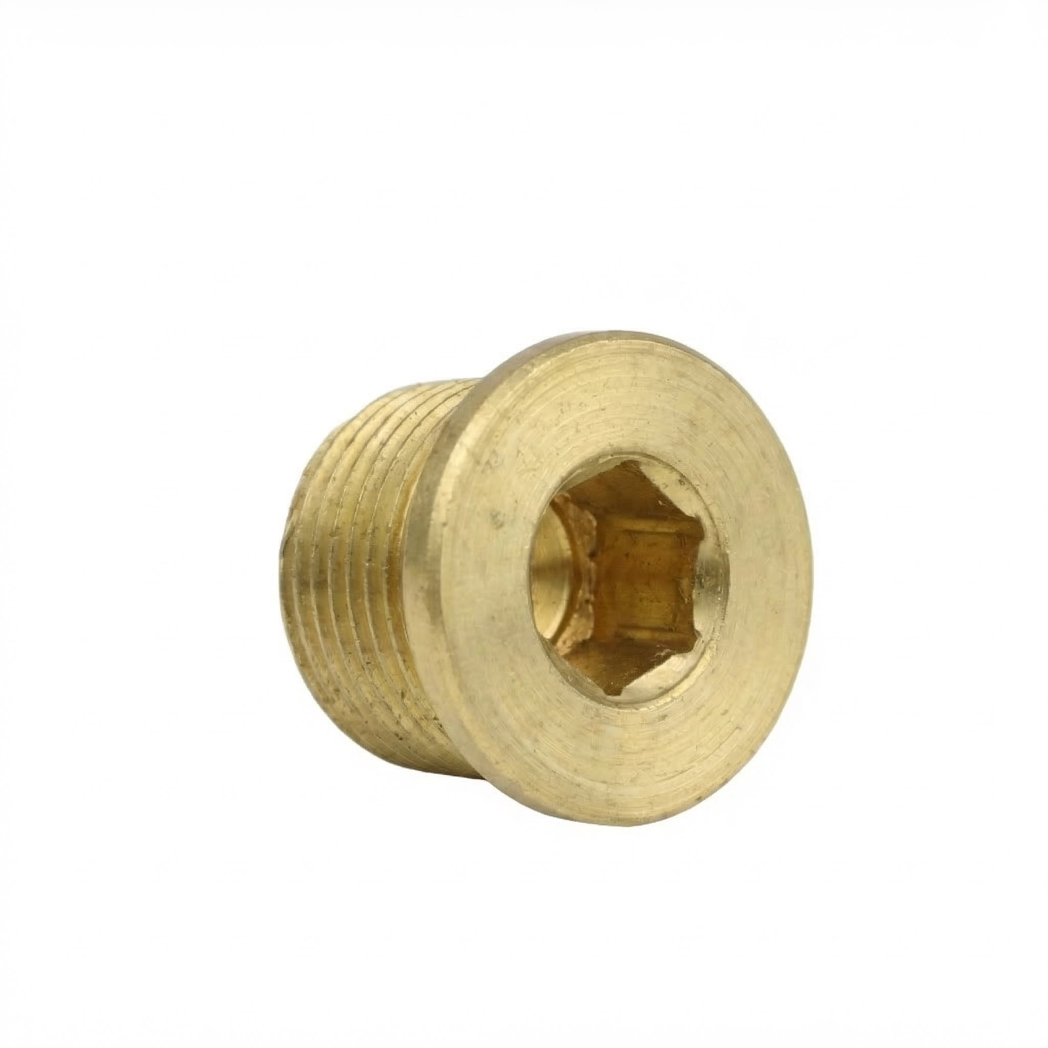 Messing Verschlussschraube 3/8" AG – Innensechskant Stopfen für Druckluft & Pneumatik