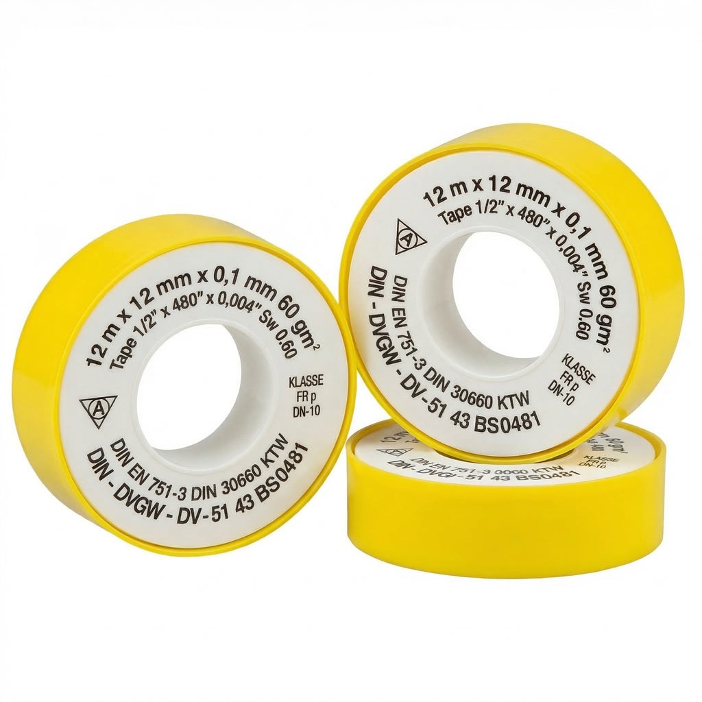 PTFE Dichtband Teflon 12mm x 12m 3er Set